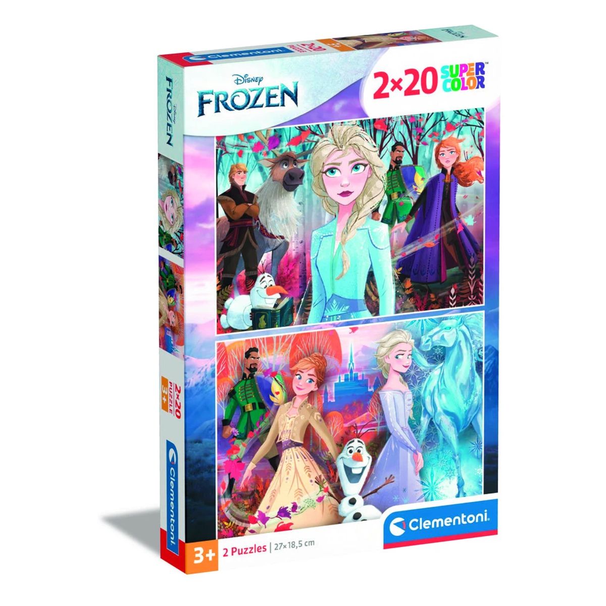 Puslespil Frozen 2, 2 X 20 brikker