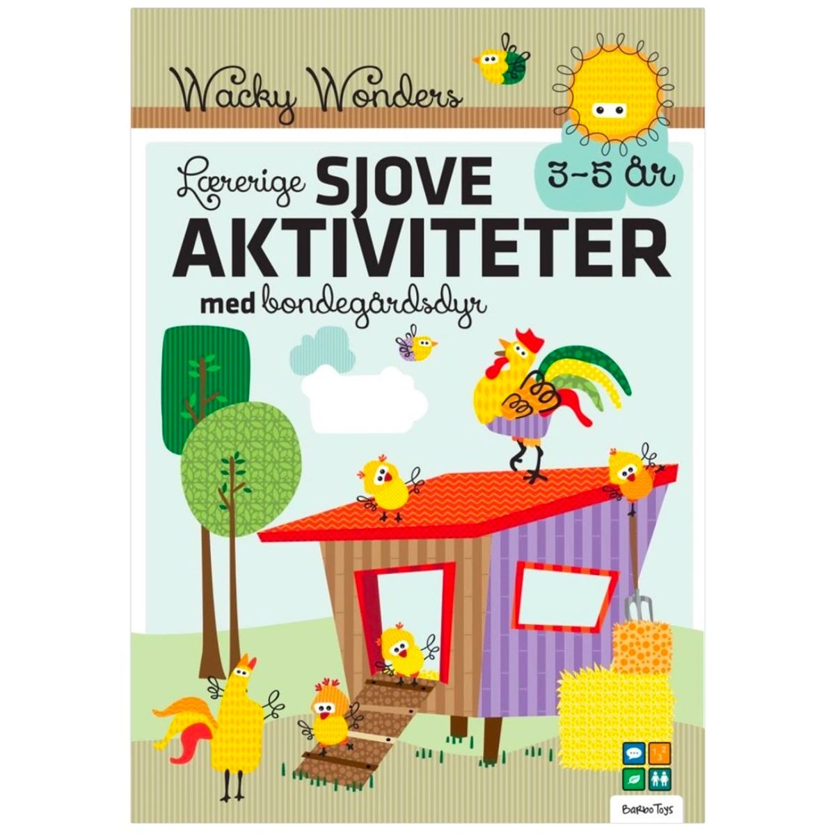 Aktivitetsbog med Lærerige Sjove Wacky Wonders Aktiviteter