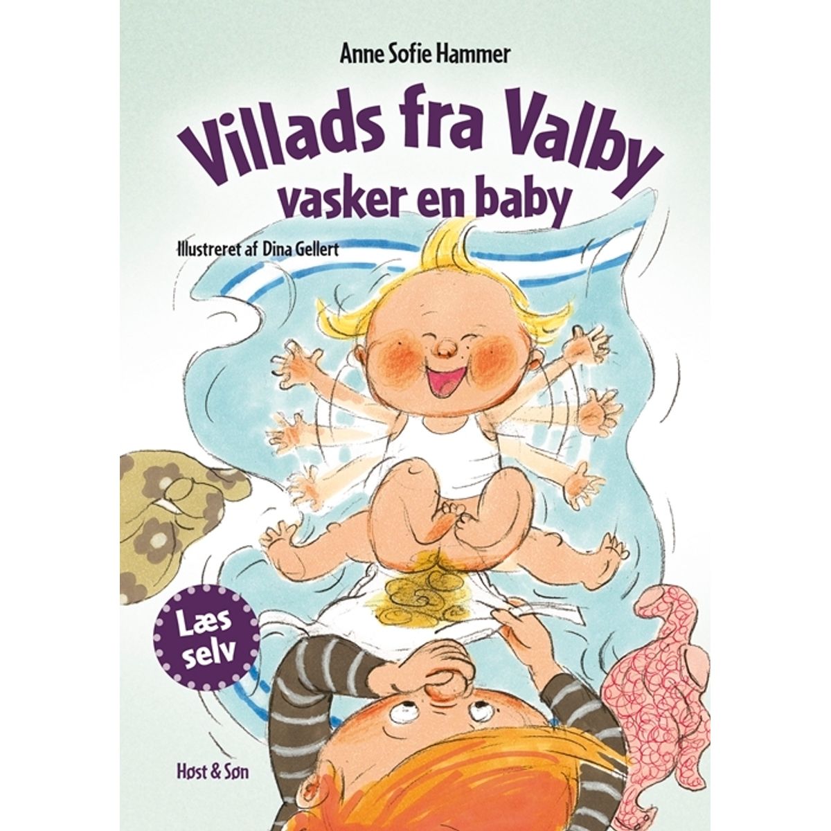 Villads fra Valby vasker en baby