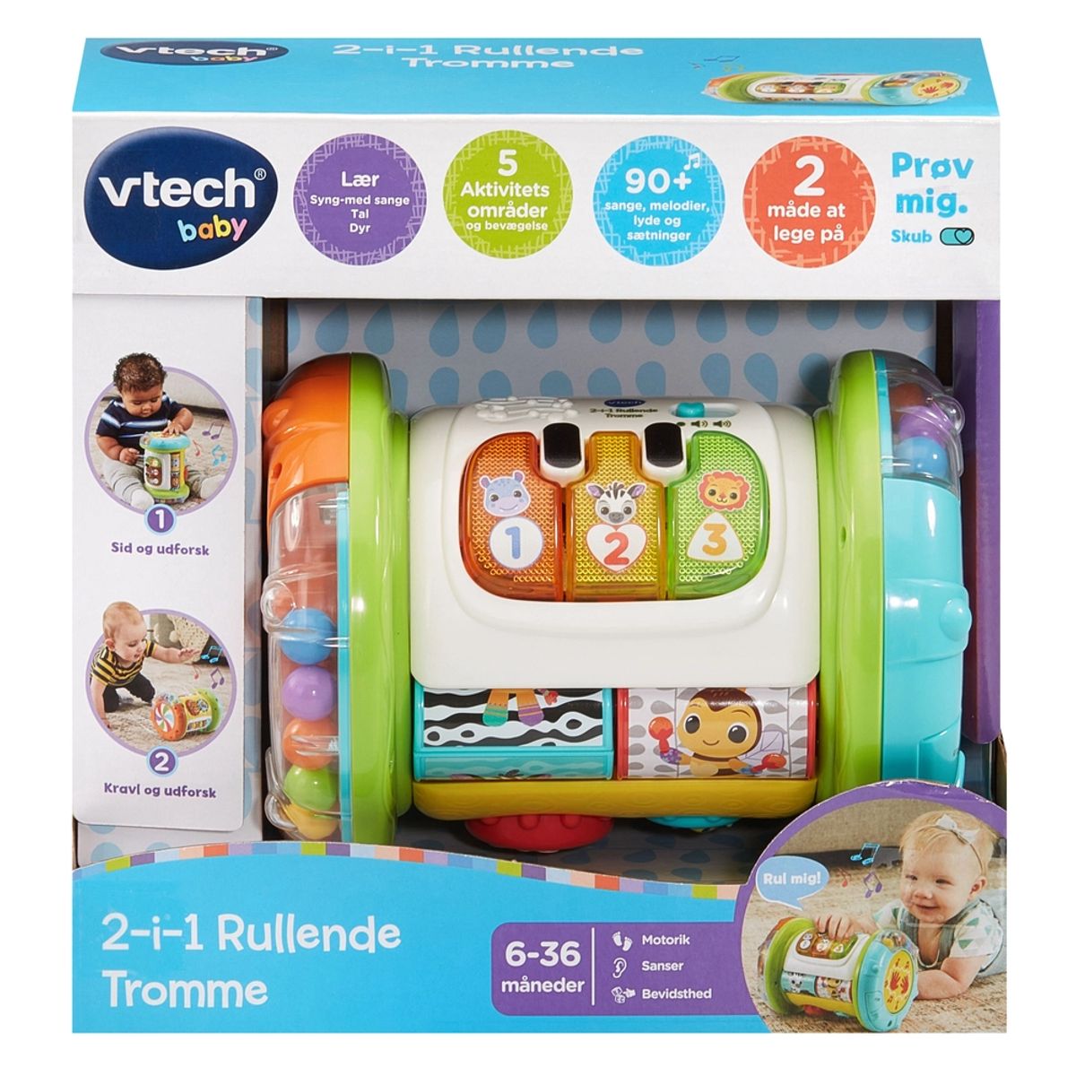 Vtech 2- In 1 Rolling Explorer Drum