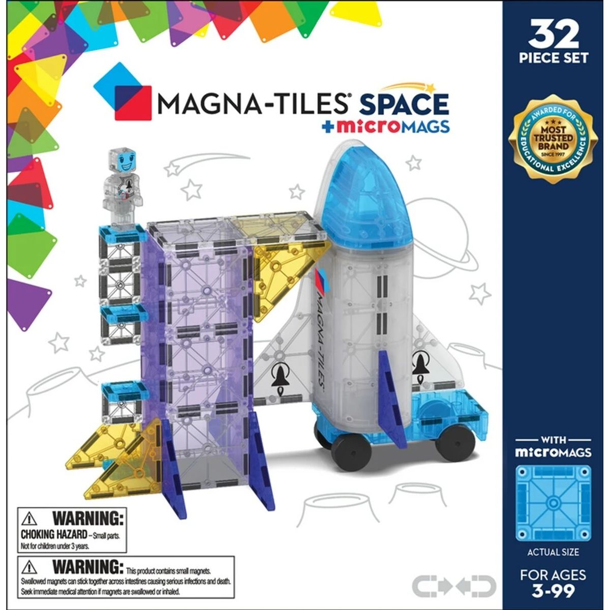 MAGNA-TILES Space 32 stk