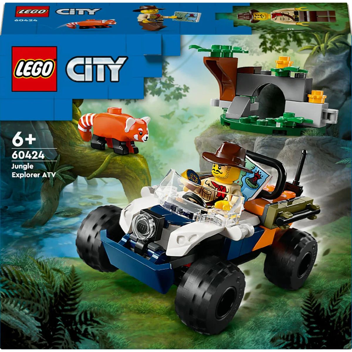 60424 LEGO City Exploration Jungleeventyr ATV og rød panda-mission