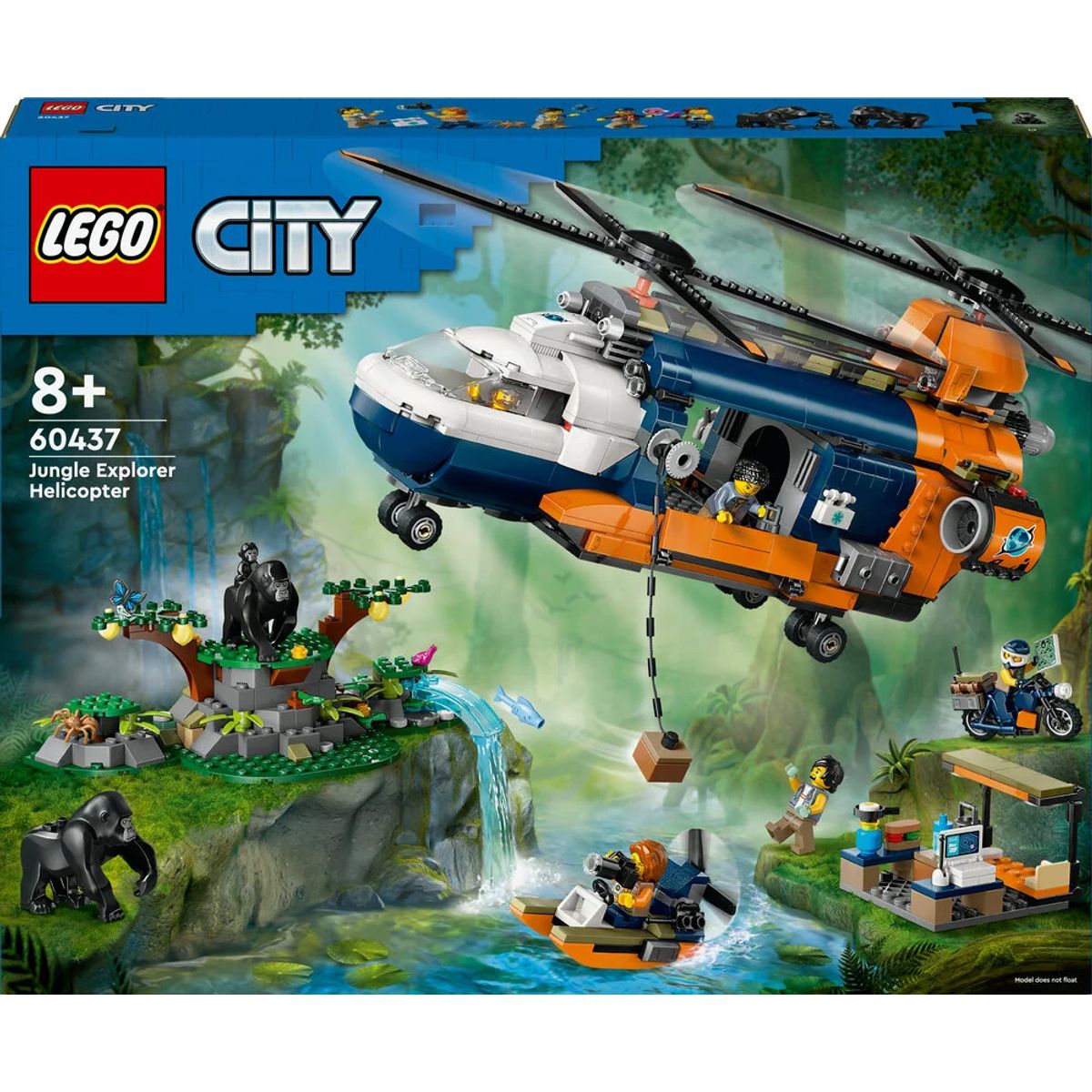 60437 LEGO City Exploration Jungleeventyr helikopter og ekspeditionsbase