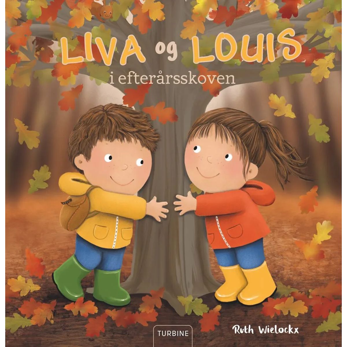 Liva og Louis i efterårsskoven