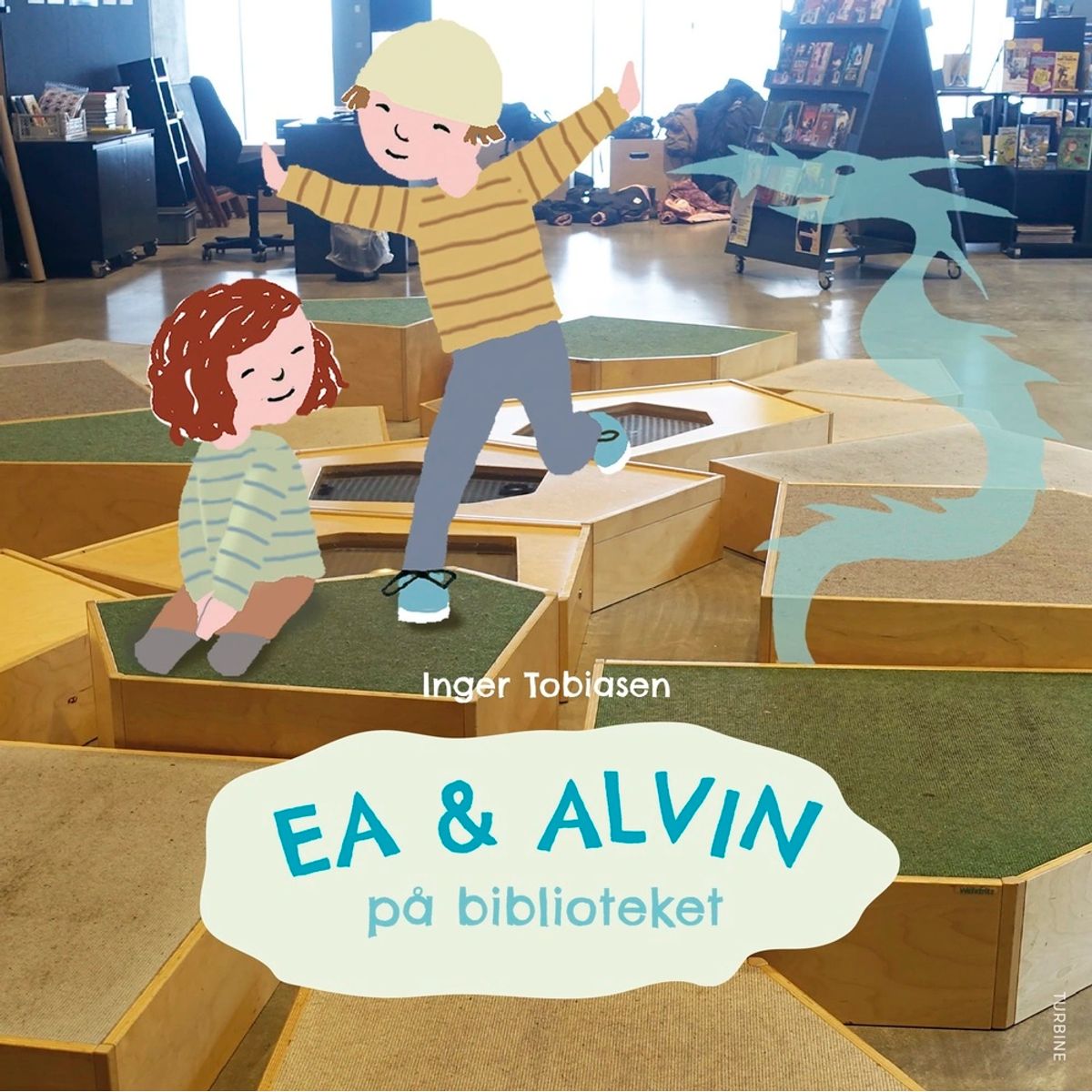 Ea og Alvin på biblioteket