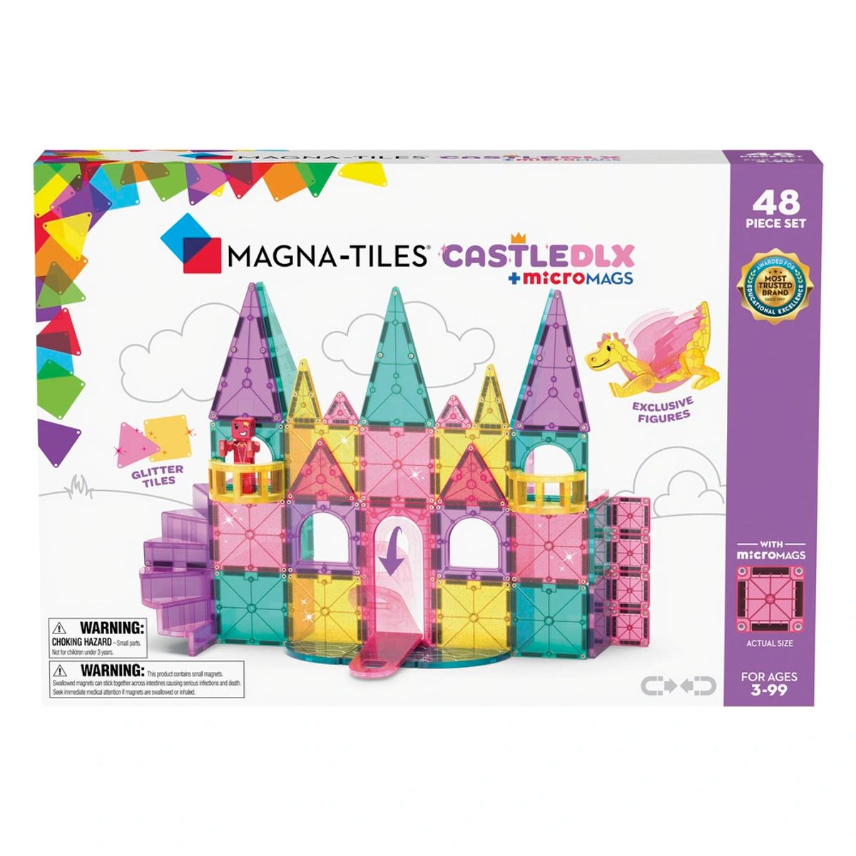 MAGNA-TILES Castle Deluxe 48 stk