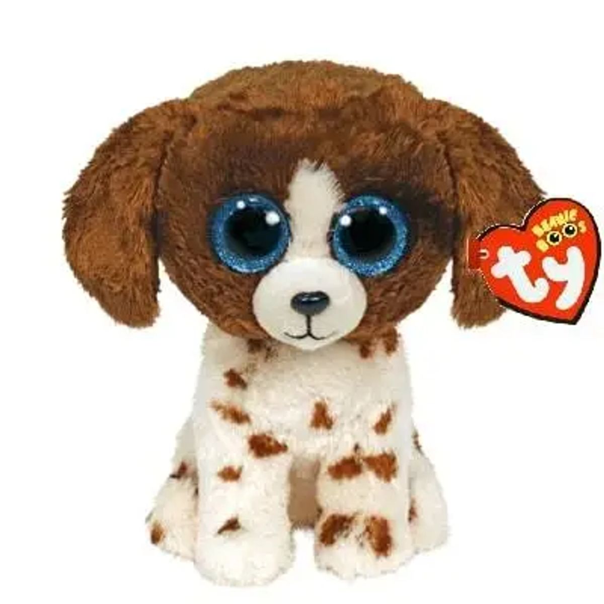 Ty Beanie Boos Muddles brun/hvid hund 23 cm