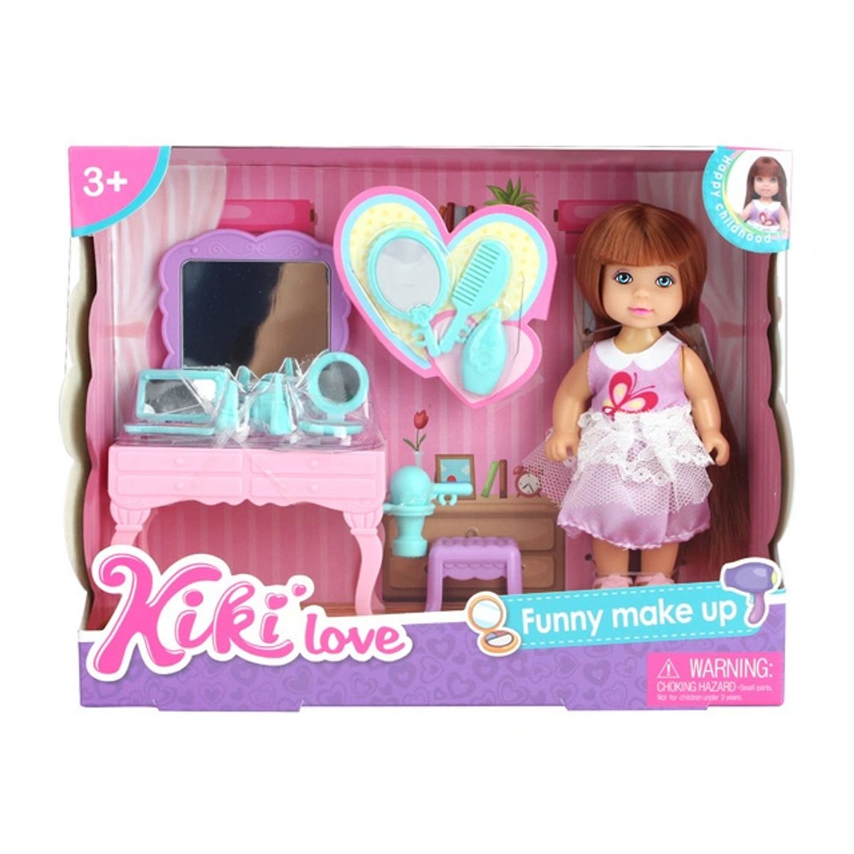 Kiki Love dukke med make-up bord cm