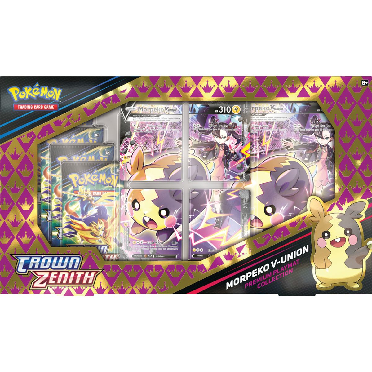 Pokémon V-UNION Box: Crown Zenith - Morpeko Premium Playmat Collection