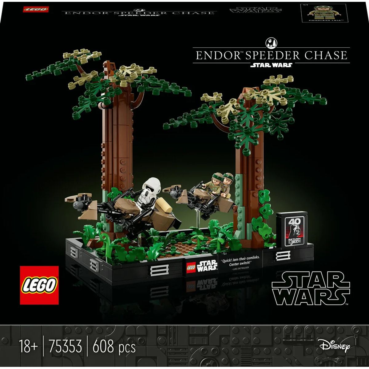 75353 LEGO STAR WARS Diorama med speederjagt på Endor&trade;