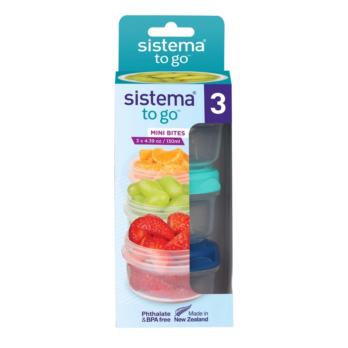 Opbevaring Sistema mini bites to go 3 pack