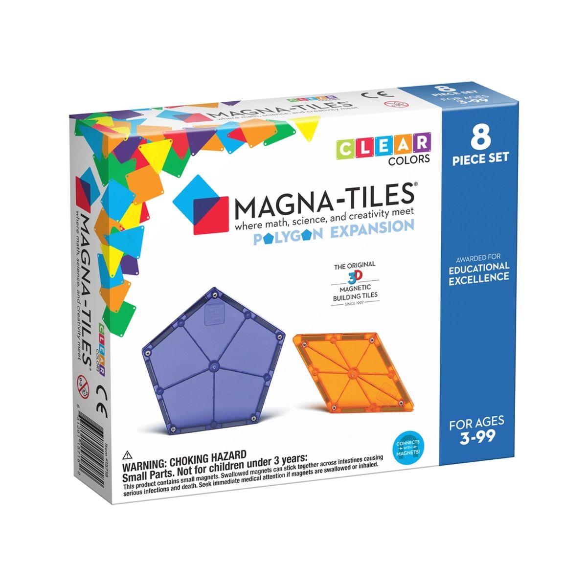 Magna-Tiles Polygons expansion sæt 8 stk