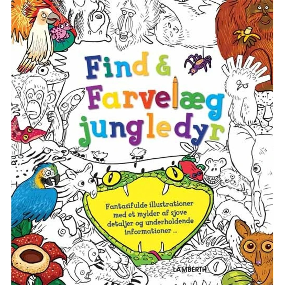 Find og farvelæg jungledyr