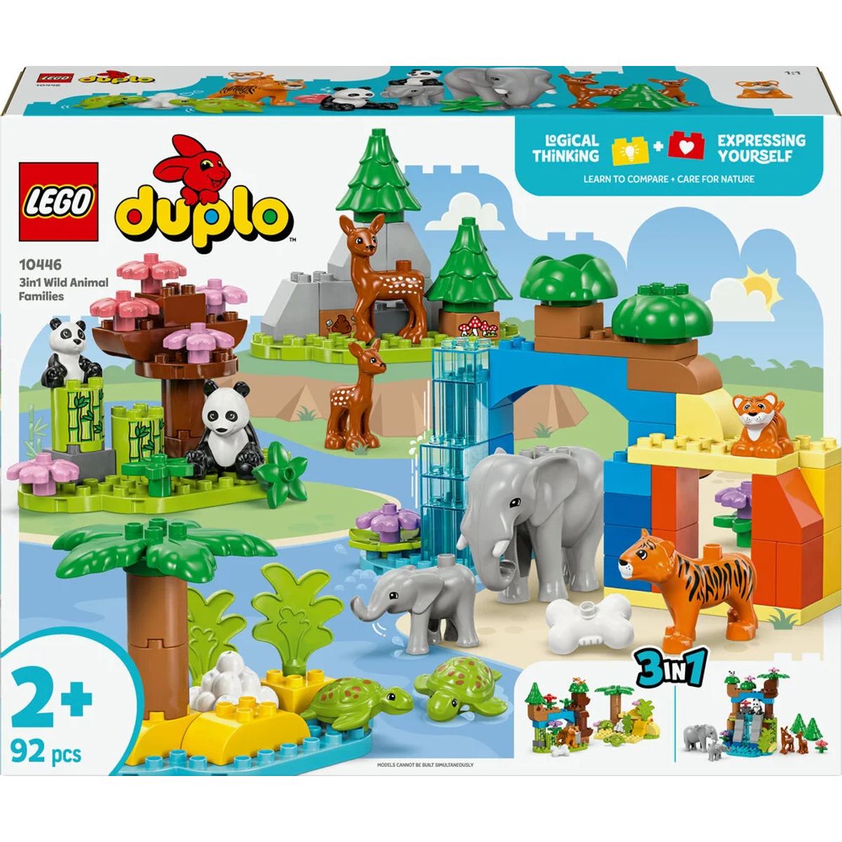 10446 LEGO DUPLO Town 3-i-1 vilde dyrefamilier