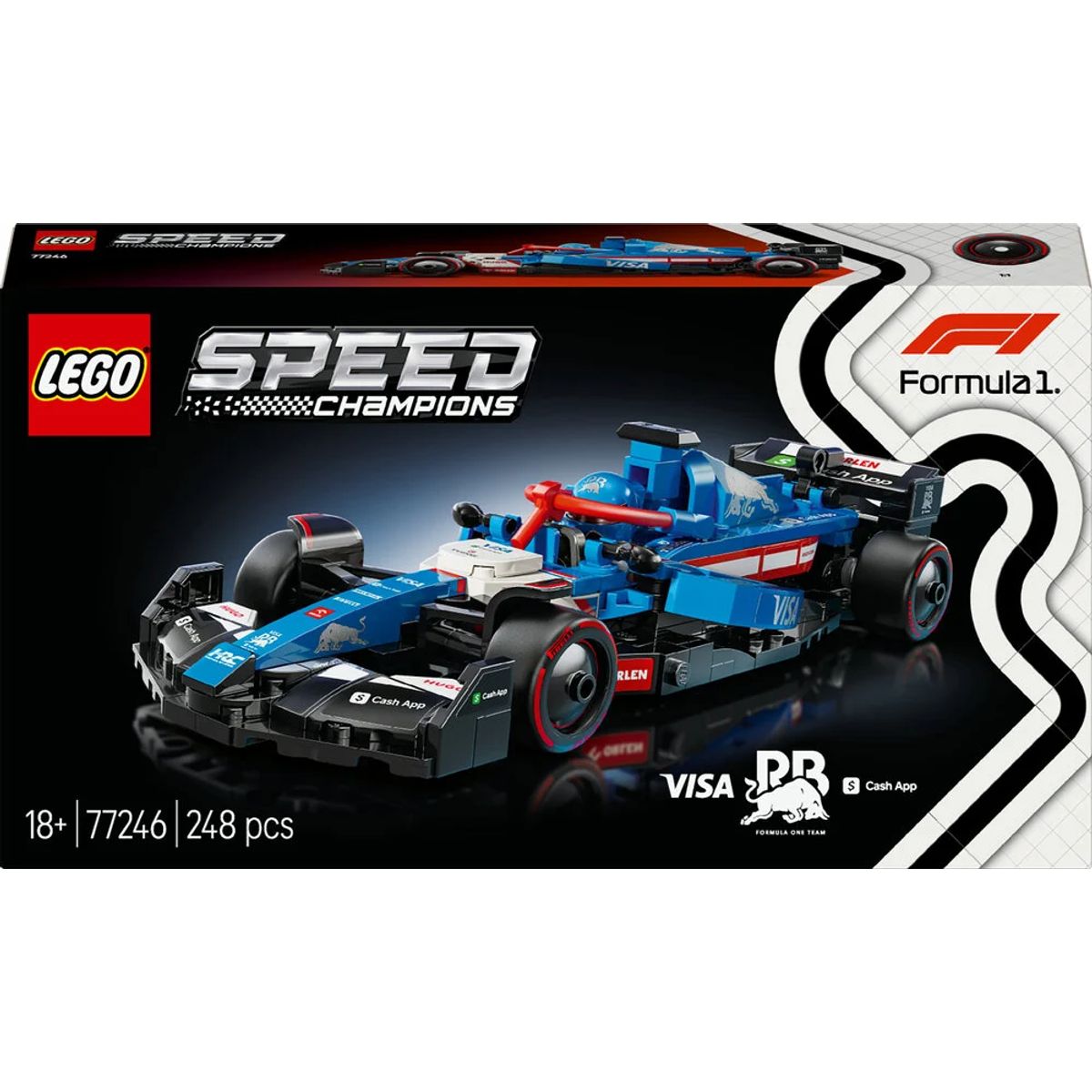 77246 LEGO Speed Champions Visa Cash App RB VCARB 01 F1®-racerbil