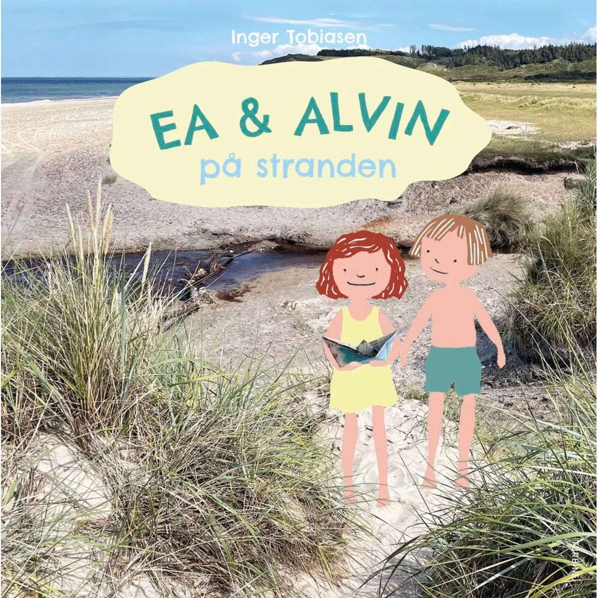 Ea og Alvin på stranden