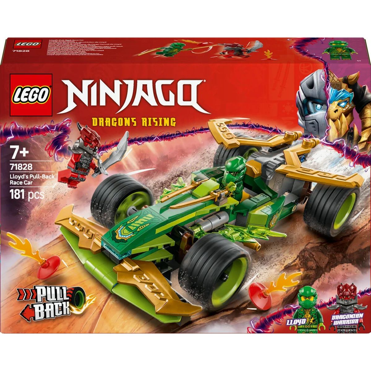 71828 LEGO Ninjago Lloyds pull-back-racerbil