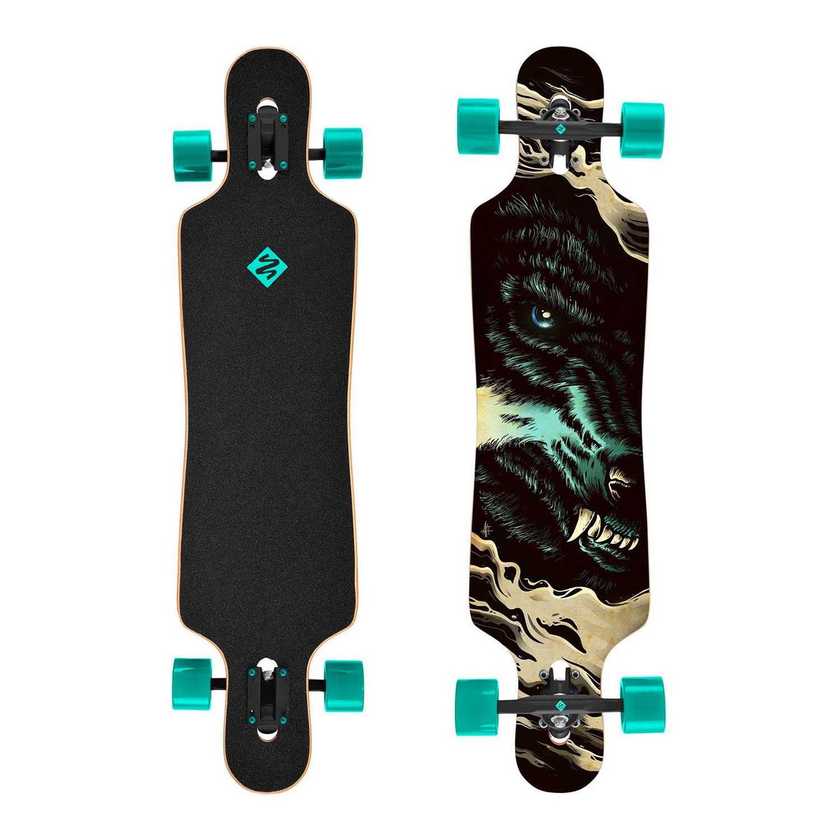 Streetsurfing Drop 39 Longboard Wolf