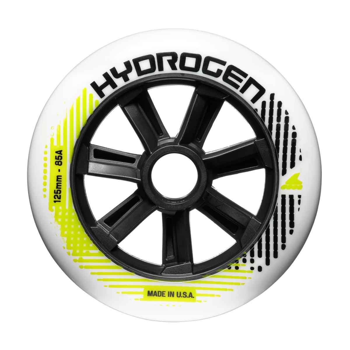 Rollerblade Hydrogen Hjul 125mm/85A Hvid 6-pak