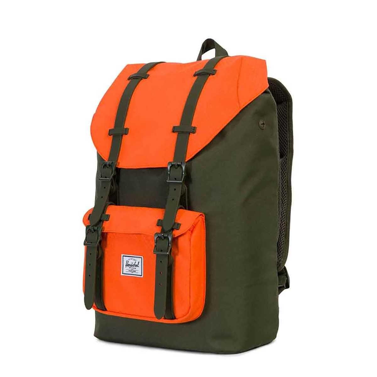 Herschel Little America Rygsæk Forest Night/Vermillion Orange 17L