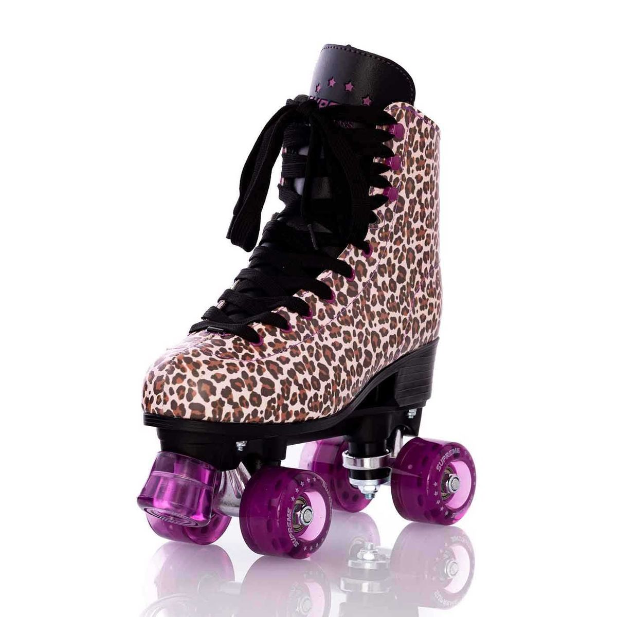 Supreme Rollers Del Rey Justerbar Rulleskøjte Leopard