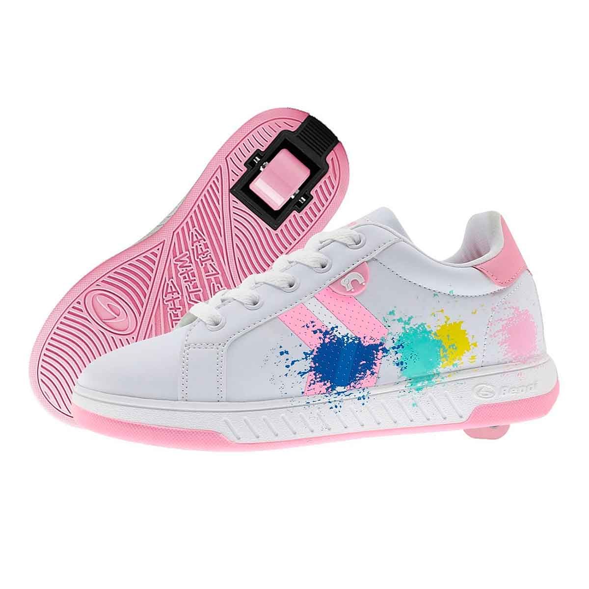 Breezy Rullesko Splatter White Pink