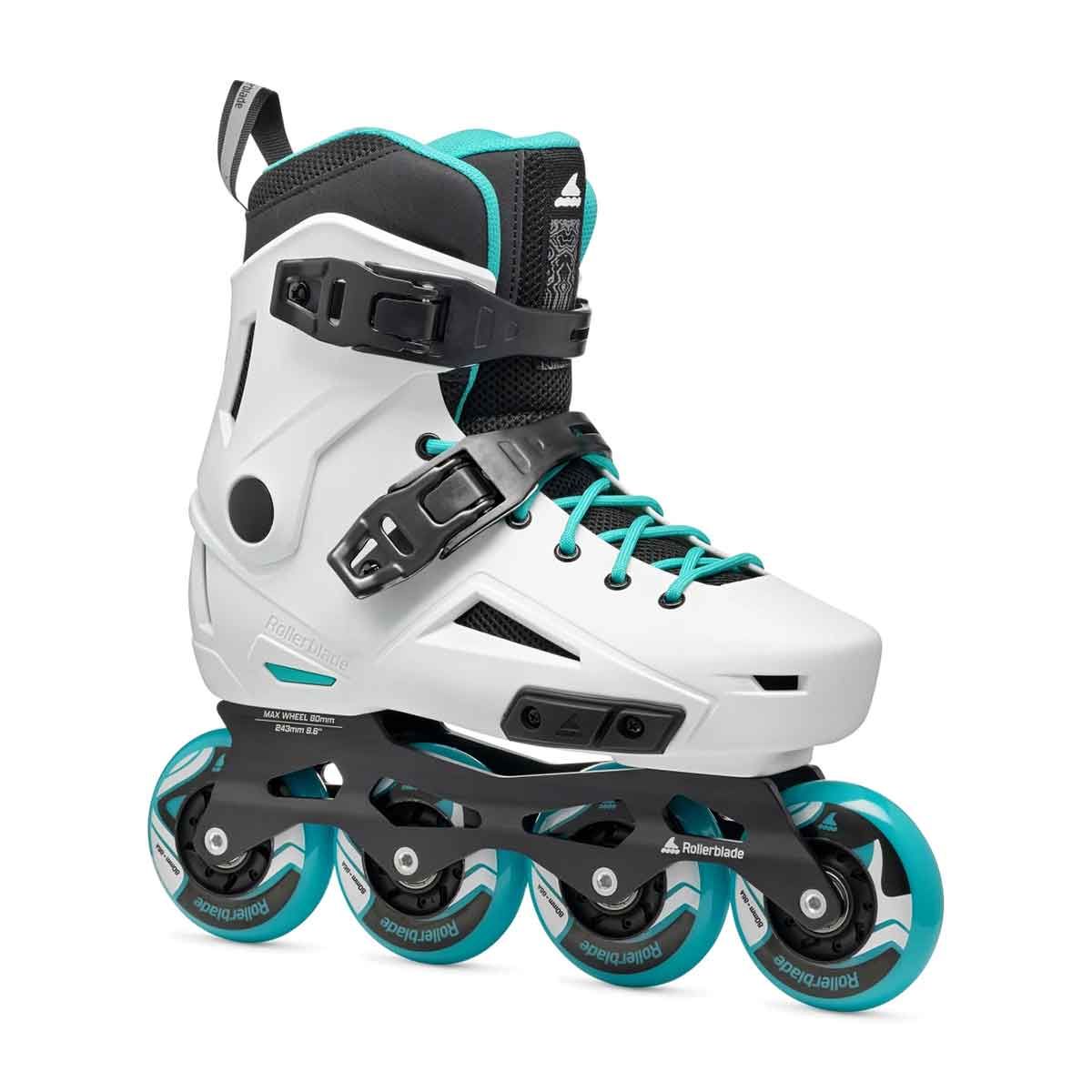 Rollerblade Lightning Womens Freeskates White/Aqua