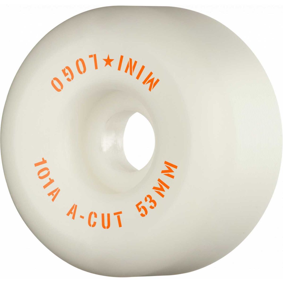 Mini Logo Skateboard Hjul A-cut 53mm 101A White 4-pak