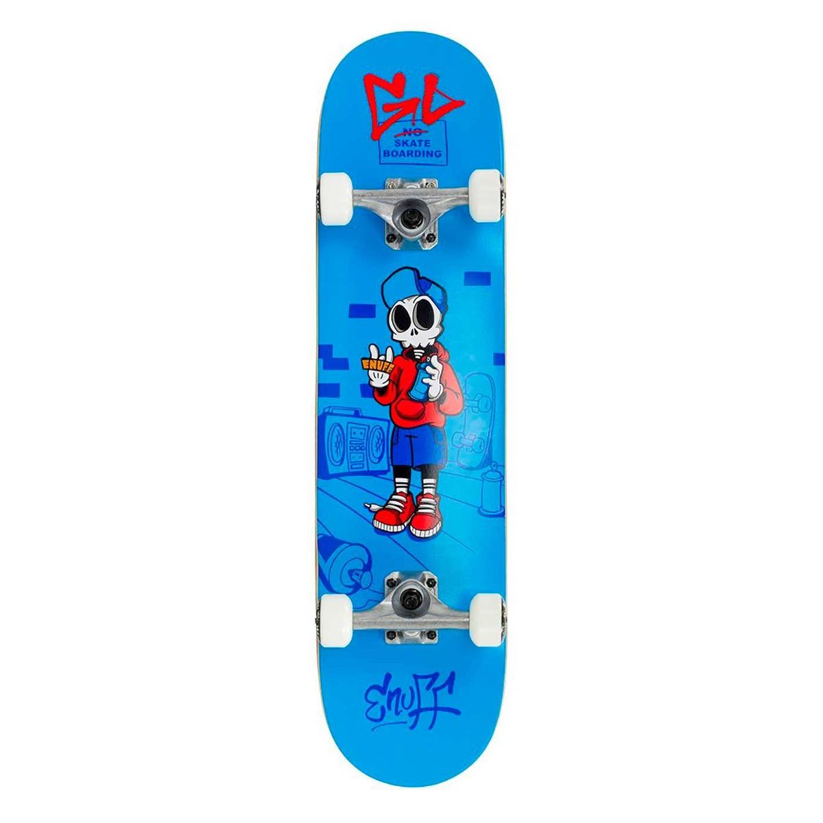 Enuff Skully Blue Skateboard 7.75 x 31