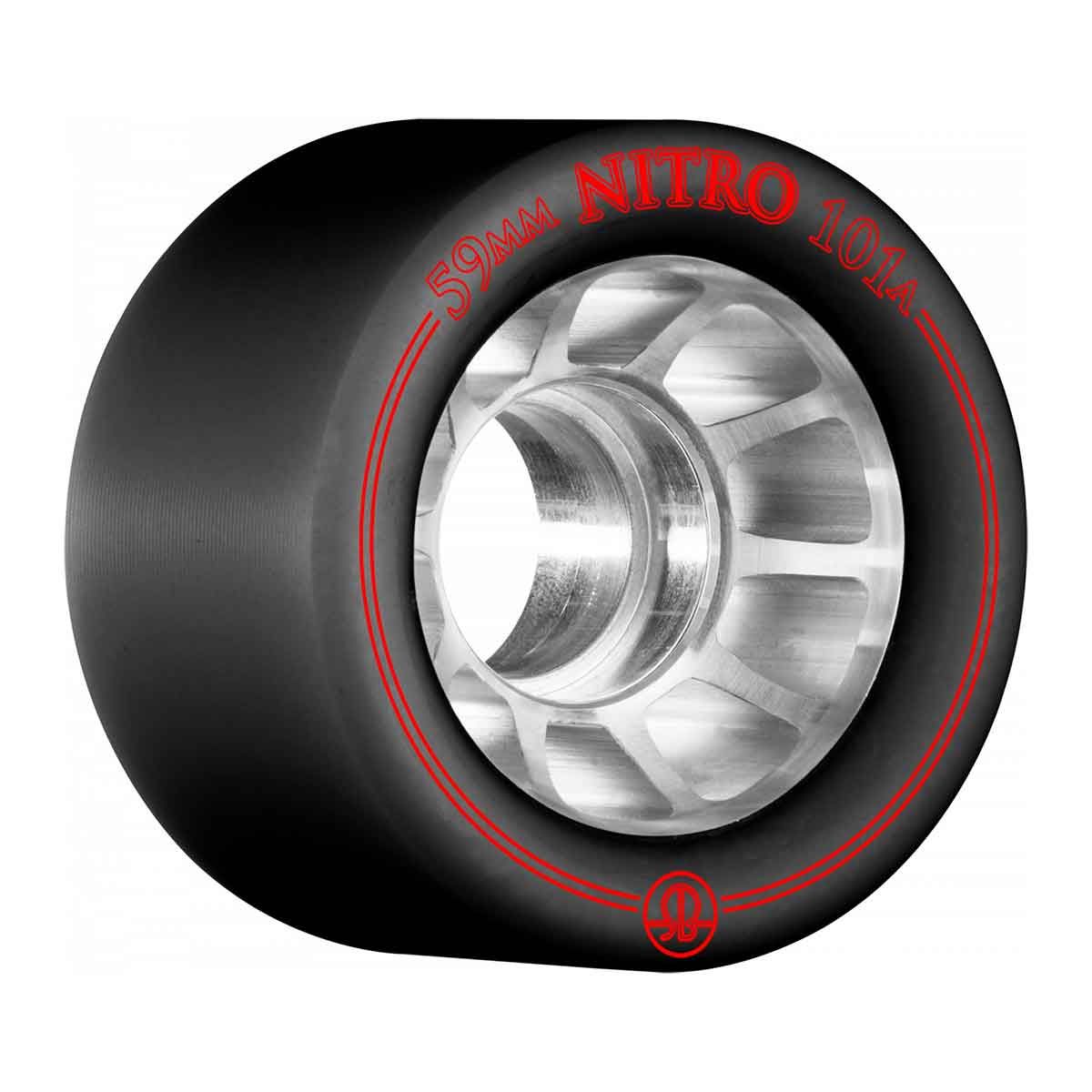 Rollerbones Nitro Wheel 59 mm 101A Black 8pk