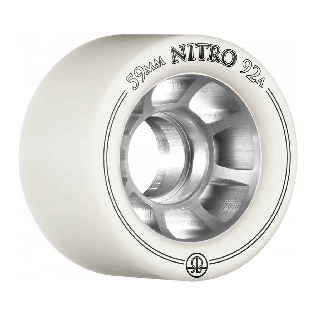 Rollerbones Nitro Wheel 59 mm 92A White 8pk