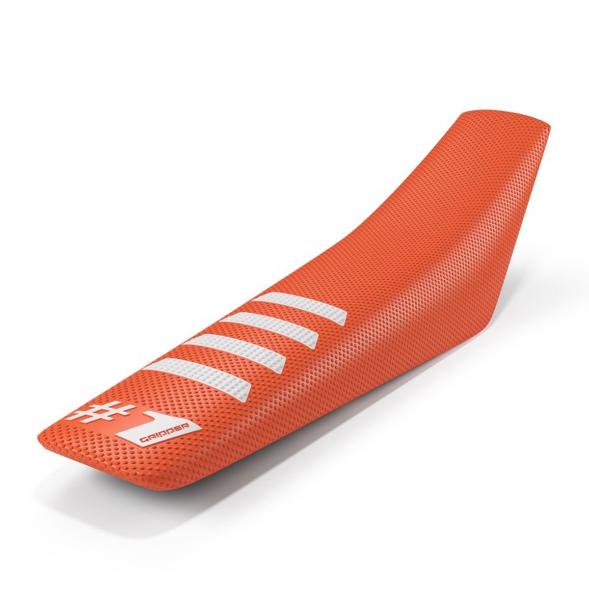 Onegripper Ribbed MX Sædebetræk Orange / Hvid