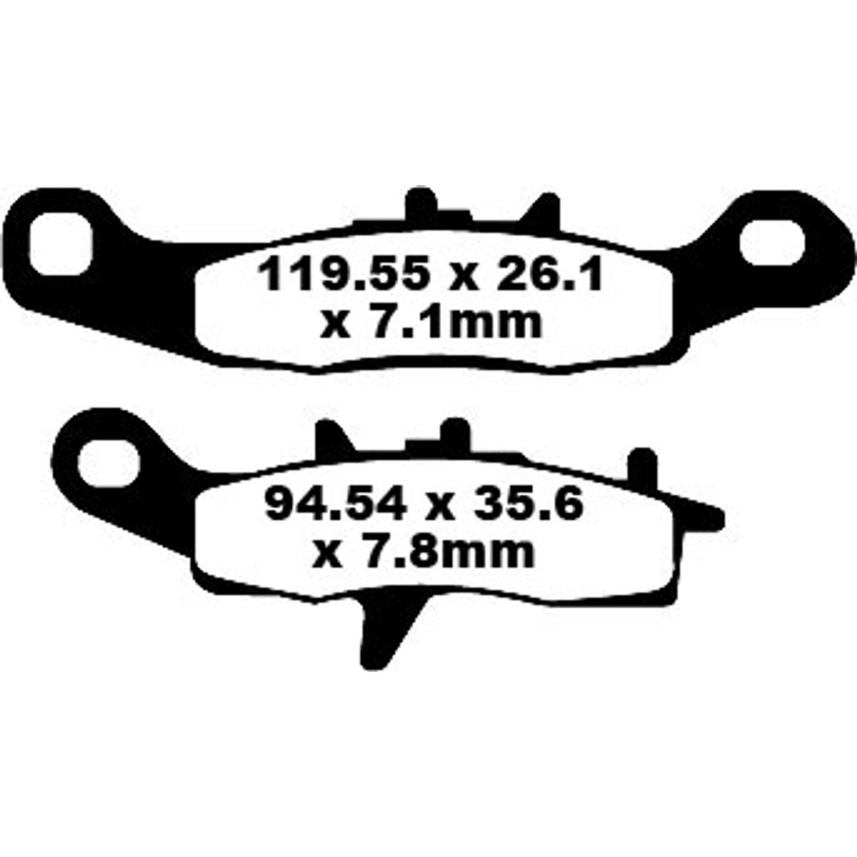 EBC FA258TT Off-Road Carbon Bremseklodser