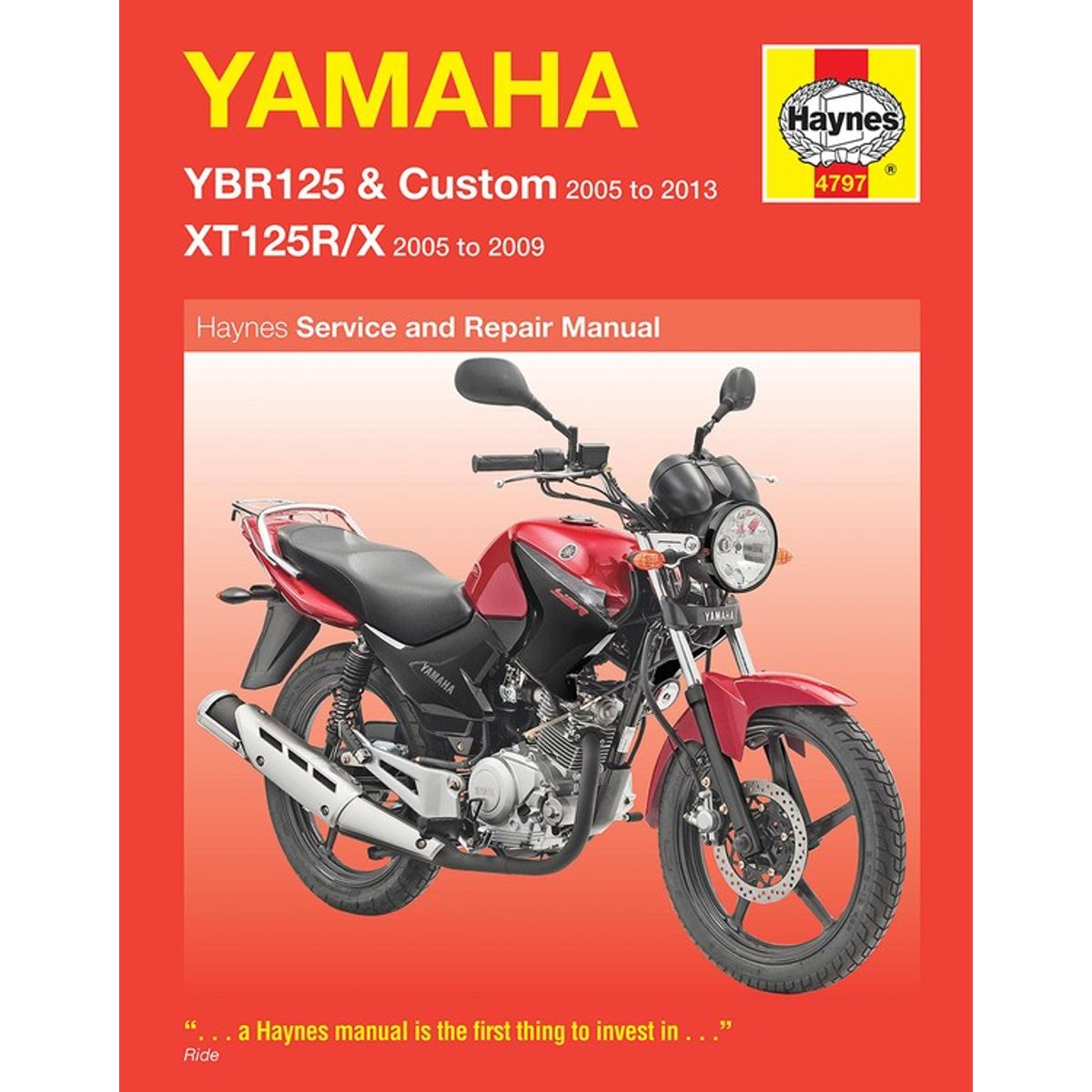 Haynes Service Manual Yamaha YBR125(05-13) & XT125R/X(05-09)