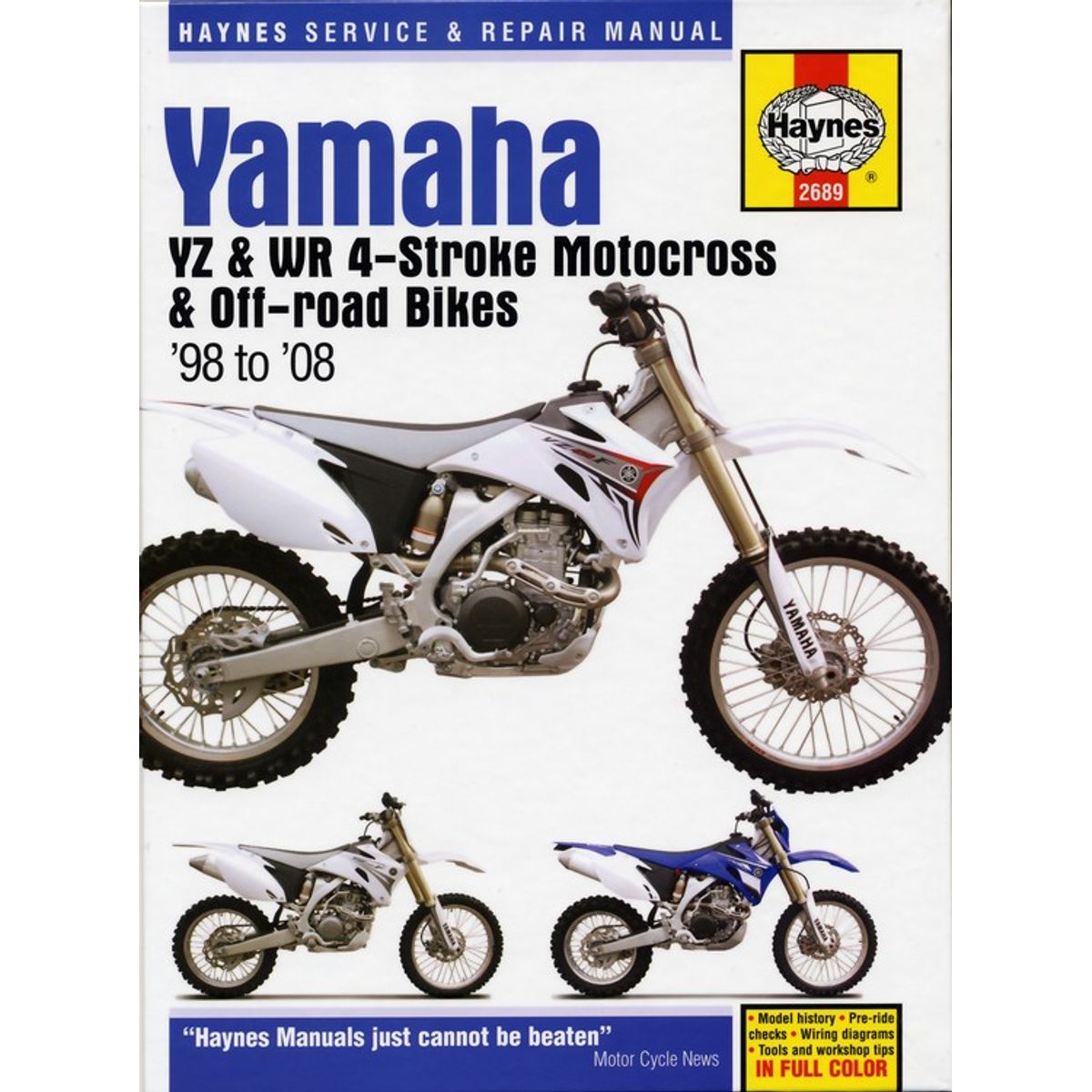 Haynes Service Manual Yamaha YZ & WR 4T (98-08)