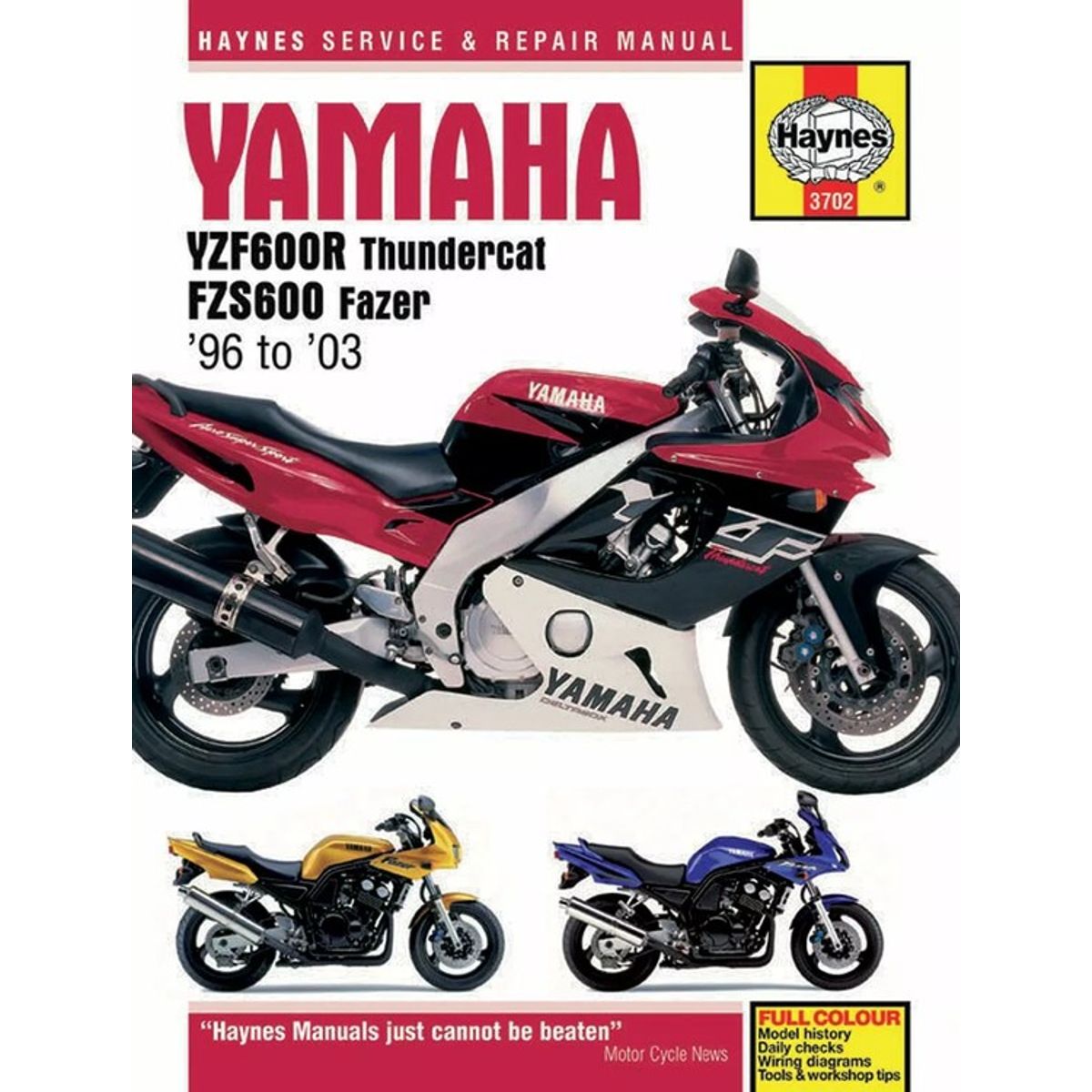 Haynes Service Manual Yamaha YZF600R/FZS600(96-03)