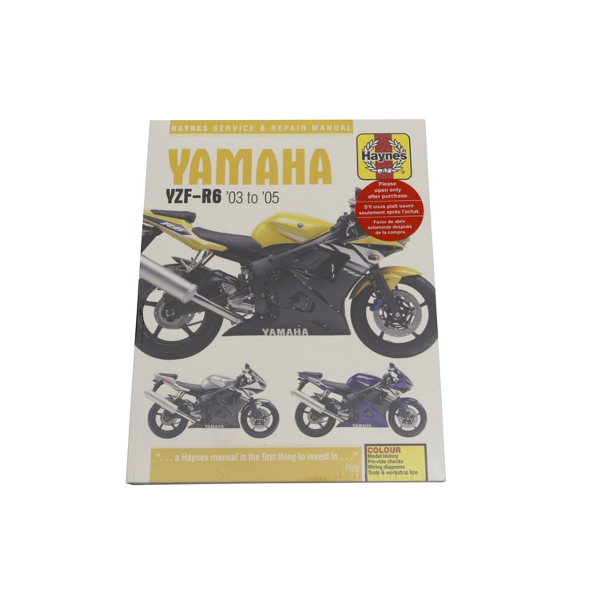 Haynes Service Manual Yamaha YZF-R6(03-05)