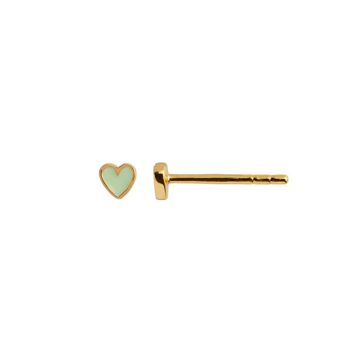 Petit Love Heart Mint Green Enamel