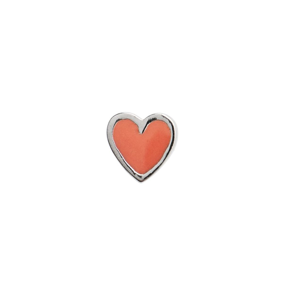 Petit Love Heart Coral Enamel