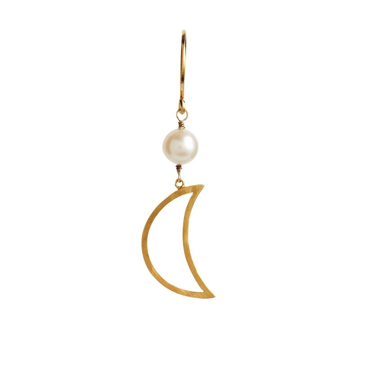 Bella Moon Earring w. Pearl