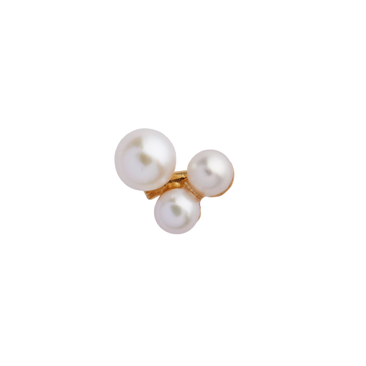 Three Pearl Berries Earring