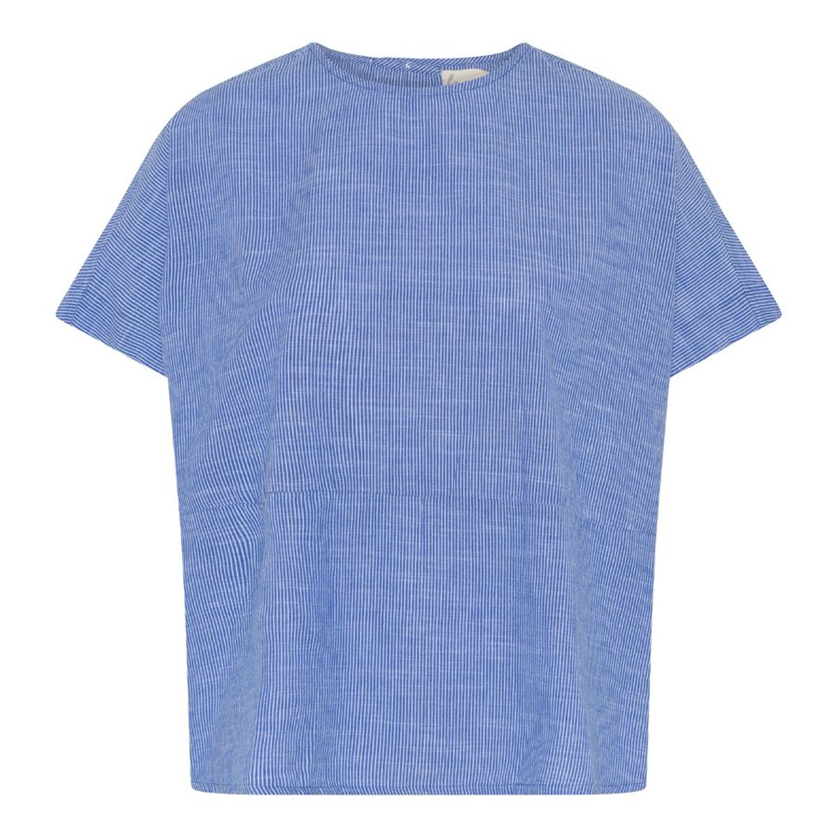 Rome SS Top - Medium blue stripe