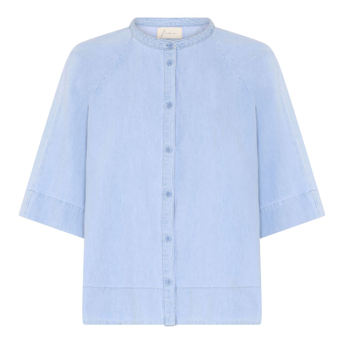 Abu Dhabi 3/4 Short Denim Top light blue