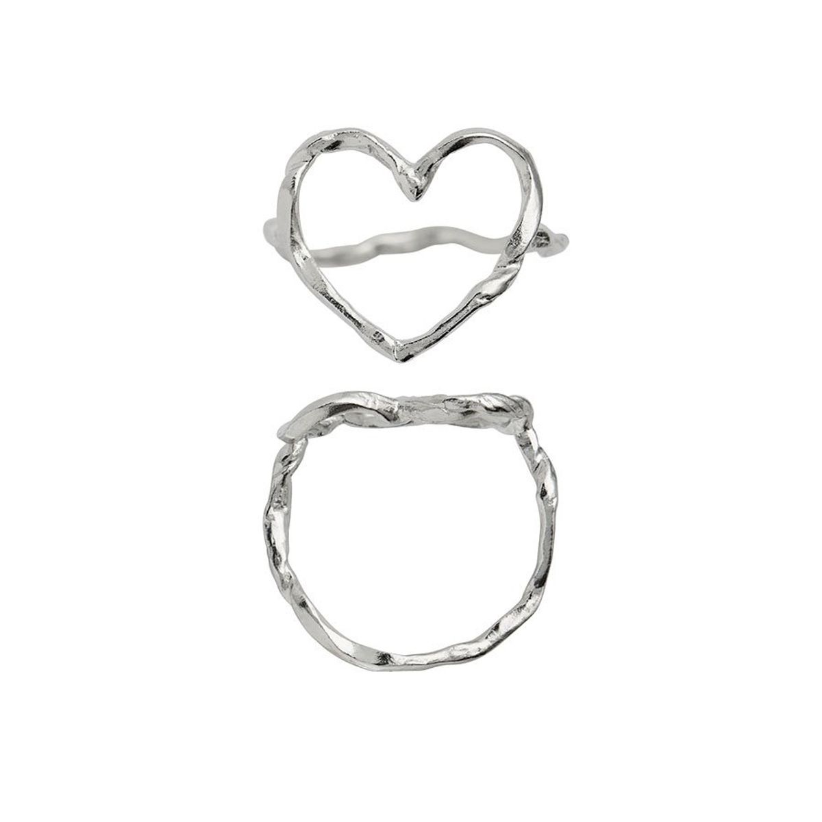 Funky Heart Ring - 54