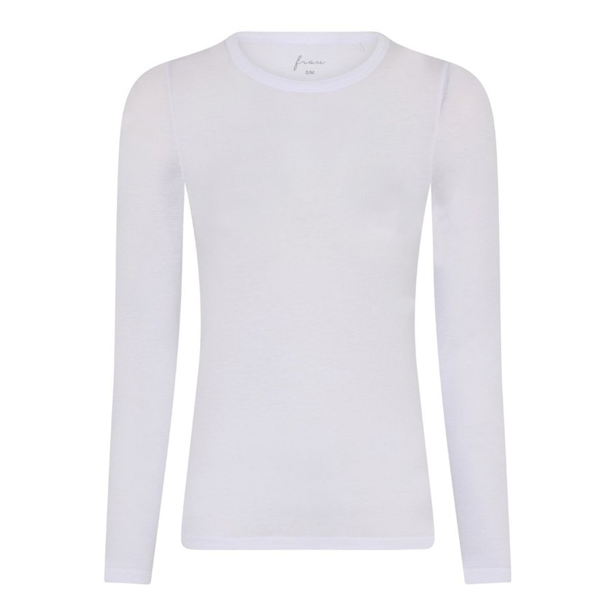 Lucca Cashmere Ls O-neck Top - Bright white, L/XL