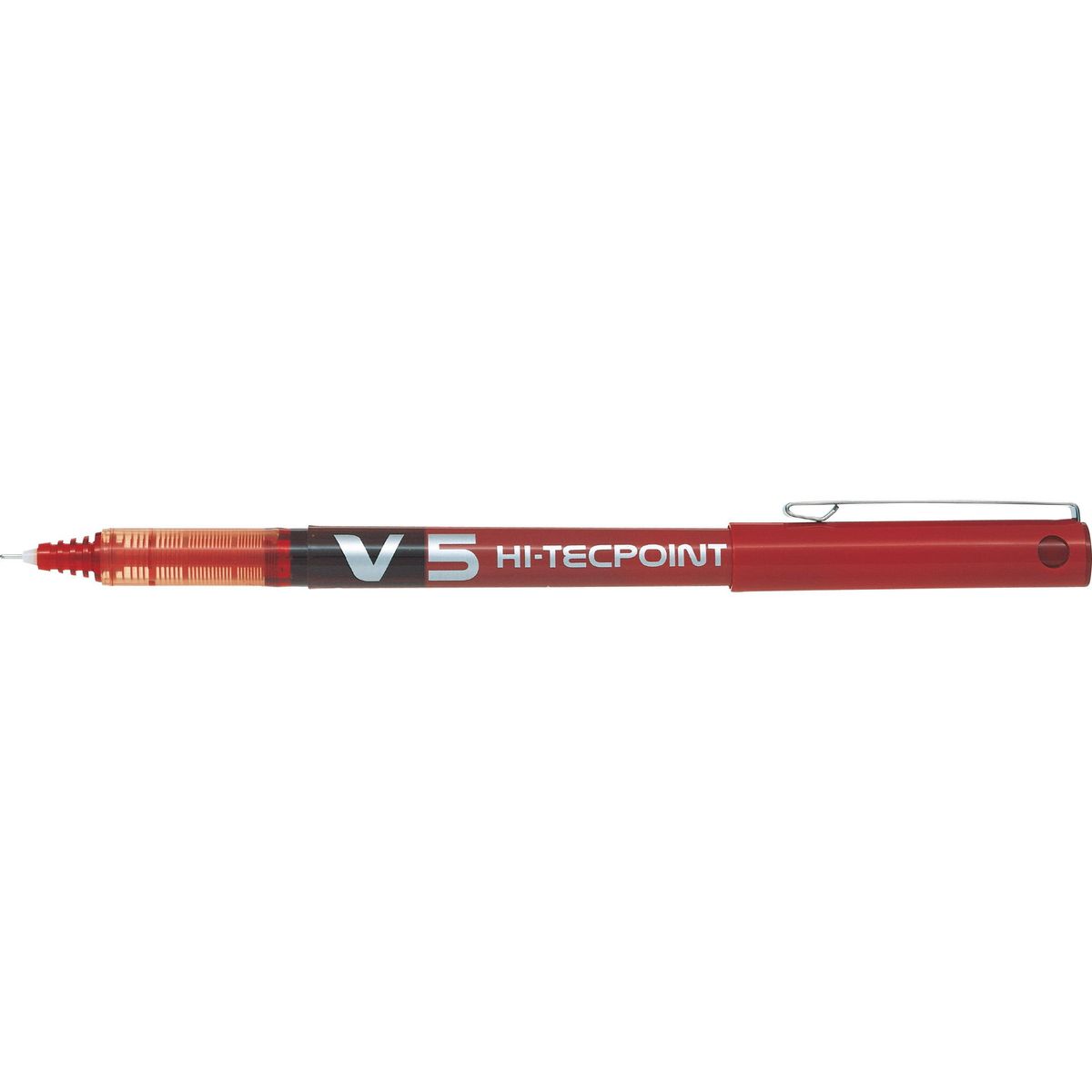 Pilot V5 Hi-Techpoint kuglepen 0,5mm rød