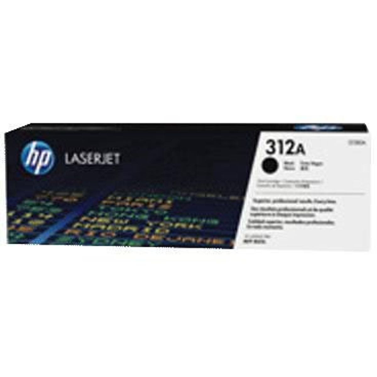 HP 312A CF380A Sort Lasertoner, 2.400 sider