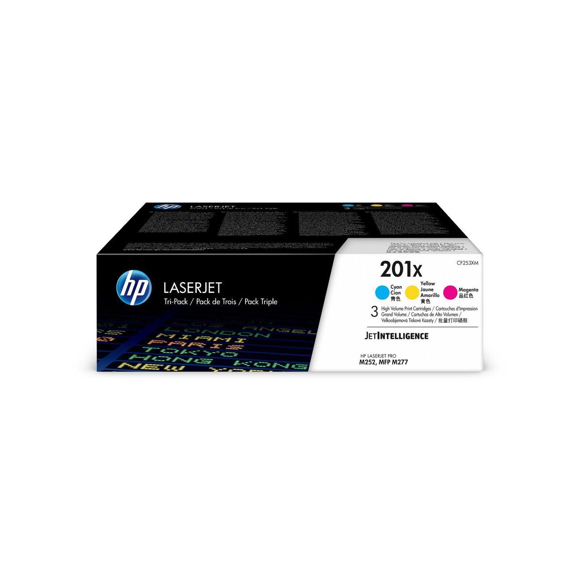 HP 201X CF253XM CMY Multipakke Lasertoner, 2.300 sider