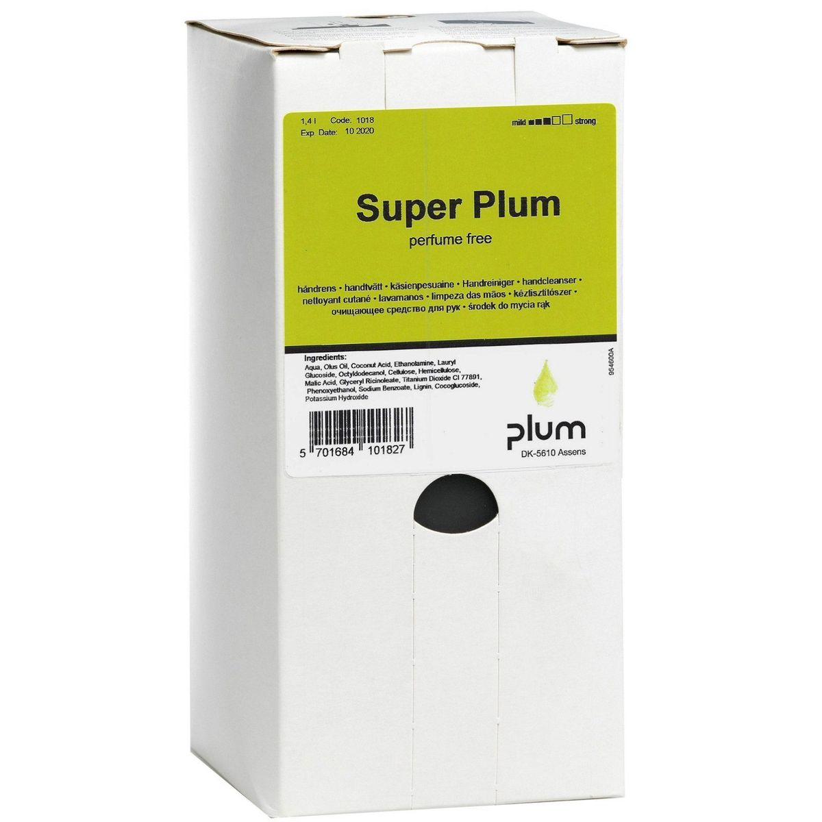 Plum Super 1018 håndrens bag-in-box 1,4L