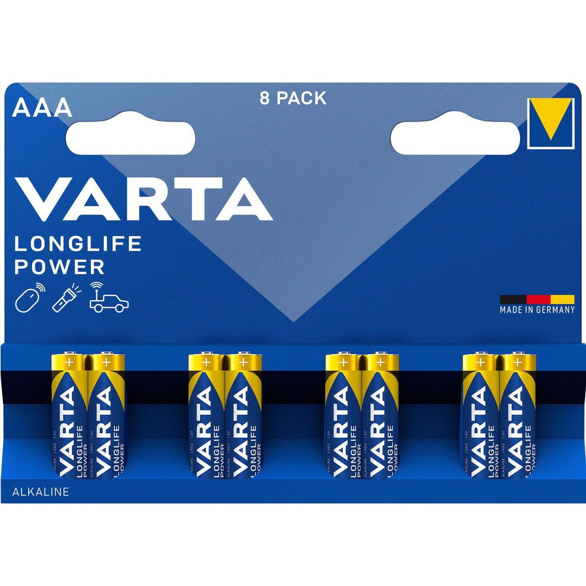 VARTA LONGLIFE Power AAA-batterier LR03 8 stk